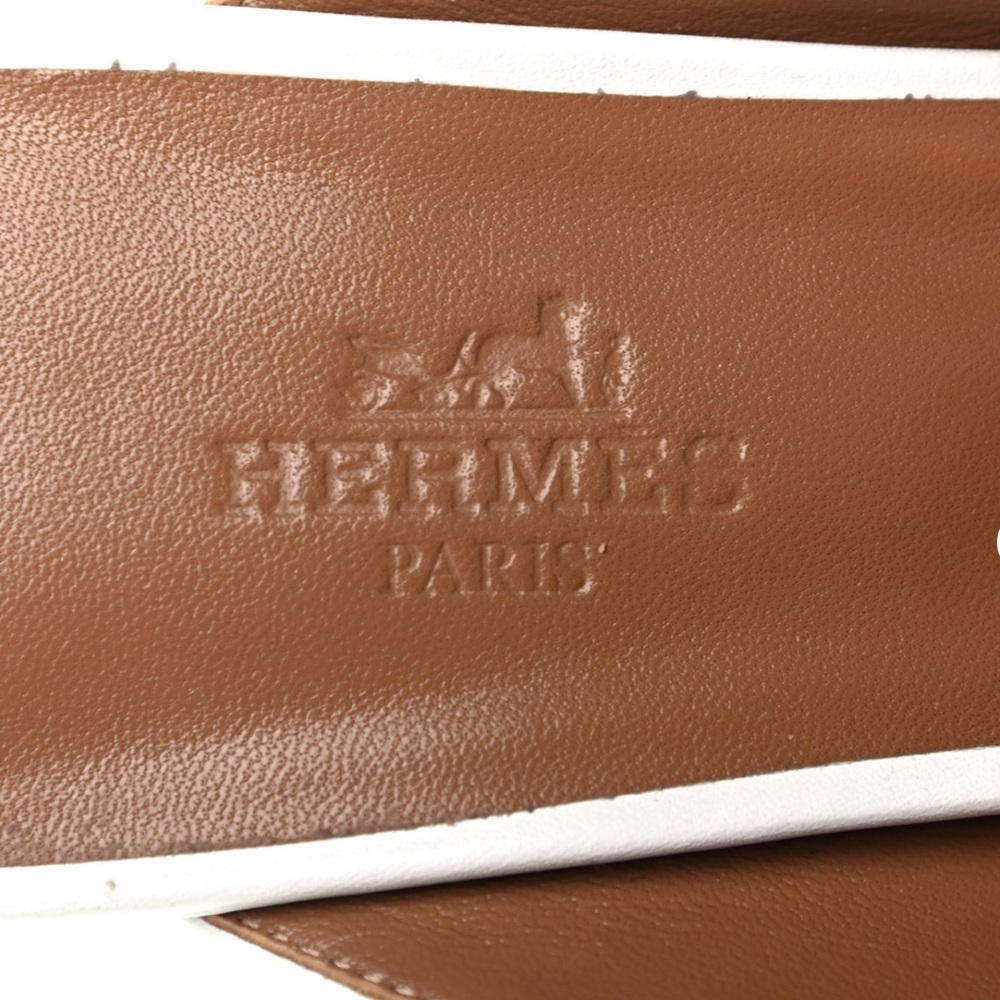 HERMÉS CALFSKIN ALMA SANDALS 36.5 - Picture 4 of 5